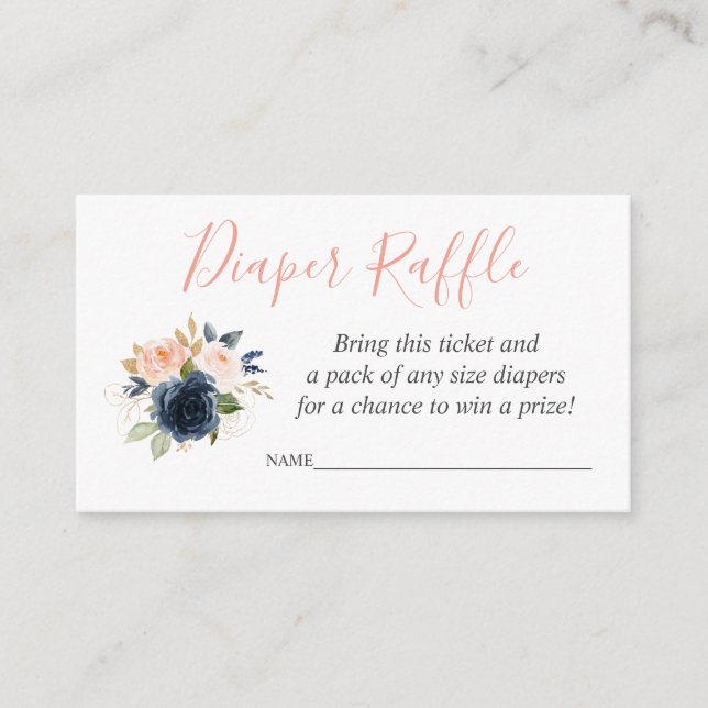 Carte D'accompagnement Billet de rabat pour Baby shower (Devant)