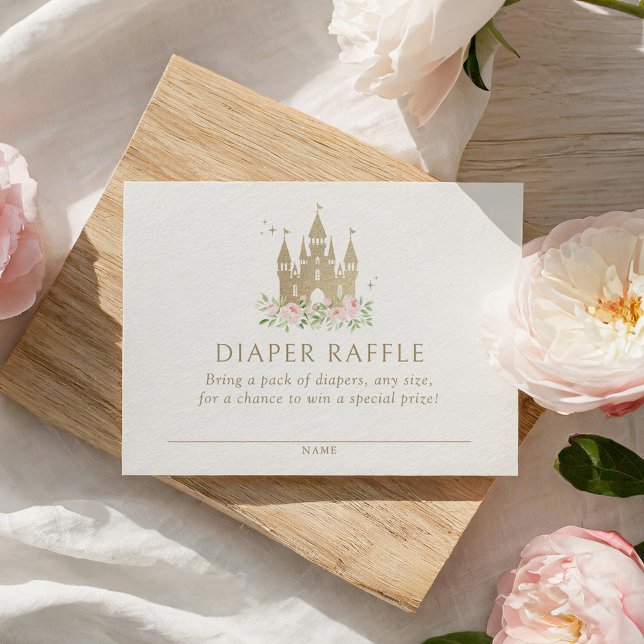 Carte D'accompagnement Billet de rabat Princess Baby shower (Créateur téléchargé)