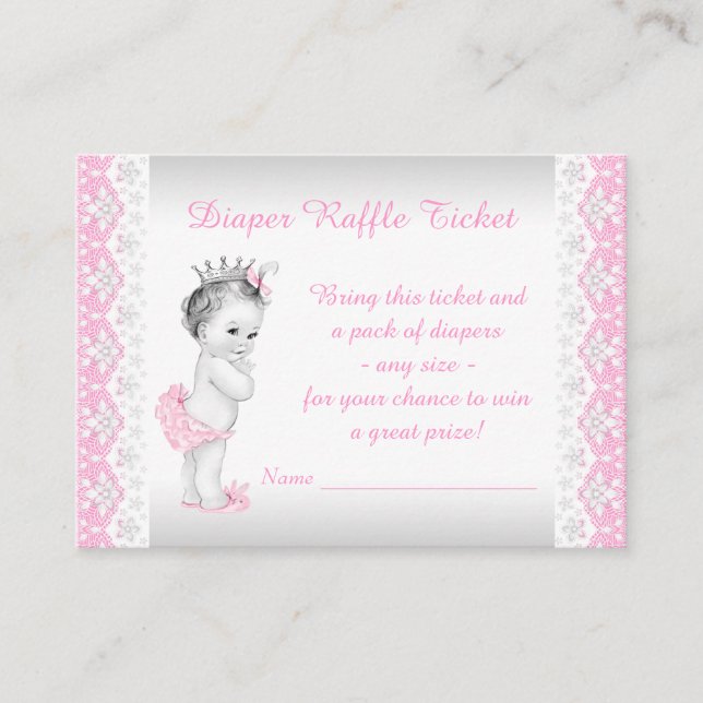 Carte D'accompagnement Billet de rabat Princess Diaper (Devant)