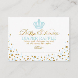 Carte D'accompagnement Billet de rabat Royal Crown Prince Diaper