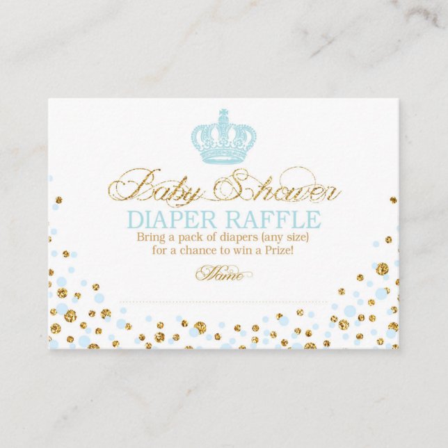 Carte D'accompagnement Billet de rabat Royal Crown Prince Diaper (Devant)