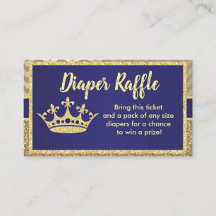 Carte D'accompagnement Billet de rabat Royal pour Baby shower