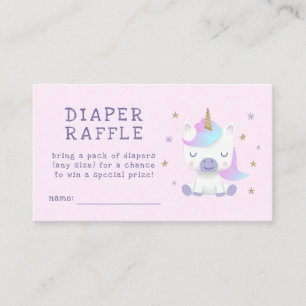Carte D'accompagnement Billet de rabat Unicorn Baby shower