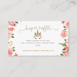 Carte D'accompagnement billet de tirage de tombola floral moelleuse monoc