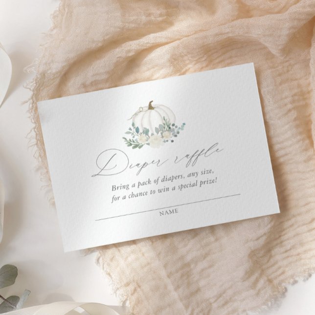 Carte D'accompagnement Billet de tombola de couche pour Baby Shower sur l (Créateur téléchargé)