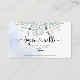 Carte D'accompagnement Billet de tombola hiver