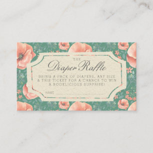 Carte D'accompagnement BILLET DIAPER RAFFLE   Baby shower Storybook