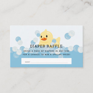 Carte D'accompagnement Billet en caoutchouc Ducky Baby Boy Blue Diaper Ra