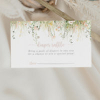 Billet Fleur sauvage Déchet Boho vert