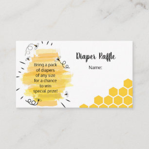 Carte D'accompagnement Billet fourrage au Baby shower d'abeilles insertio