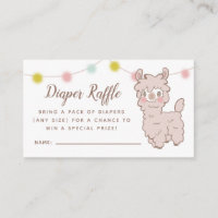 Billet Llama Baby shower au rabat