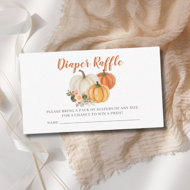 Carte D'accompagnement Billet Petit Baby shower Citrouille Repas de  (Créateur téléchargé)