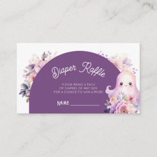 Carte D'accompagnement Billet Petit Boo Purple Halloween Diaper tirage