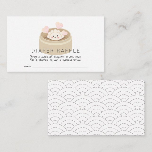 Carte D'accompagnement Billet Petit Potsticker Baby shower Reflets de la  (Devant / Derrière)