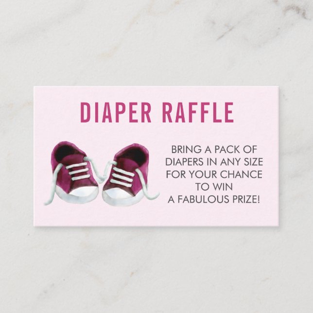 Carte D'accompagnement Billet rabat, Baby shower Basket rose (Devant)