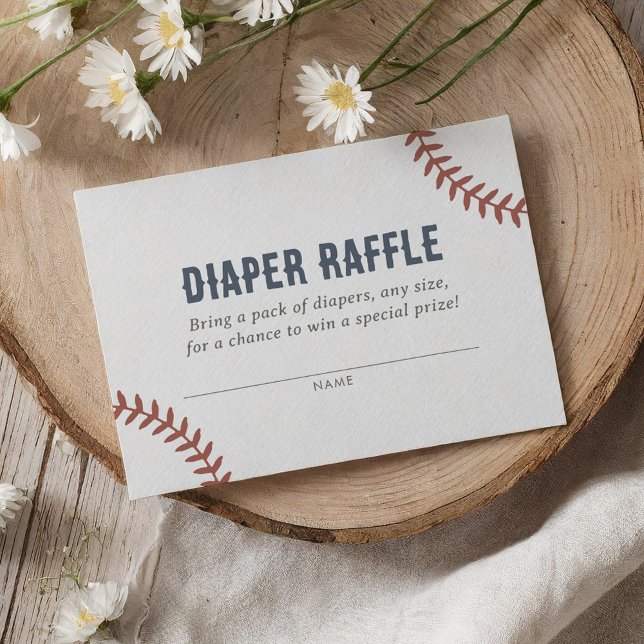 Carte D'accompagnement Billet rabat Baby shower de baseball (Créateur téléchargé)