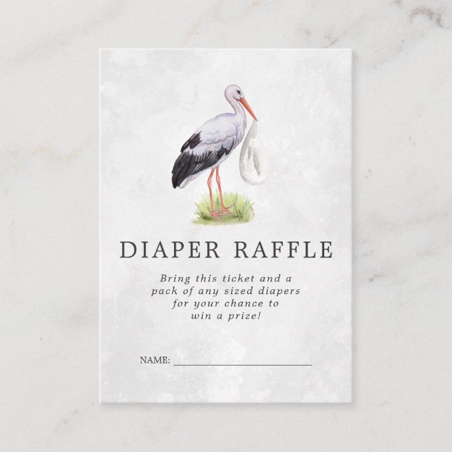 Carte D'accompagnement Billet rabat baby shower | Livraison de stockage (Devant)