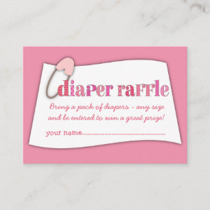 Carte D'accompagnement Billet rabat Baby shower rose Insérer