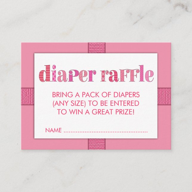 Carte D'accompagnement Billet rabat Baby shower rose moisi insertion (Devant)