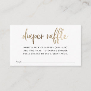 Carte D'accompagnement Billet rabat pour Baby shower