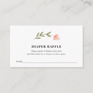 Carte D'accompagnement Billet rabat pour Baby shower