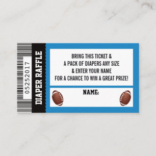 Carte D'accompagnement Billet rabat, Sports, Baby shower de football