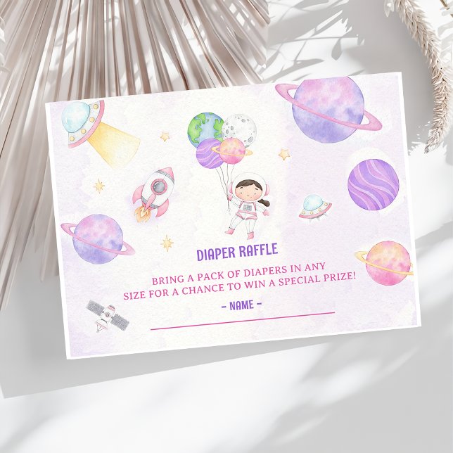 Carte D'accompagnement Billet Refroidissement Baby shower Espace Extérieu (Créateur téléchargé)