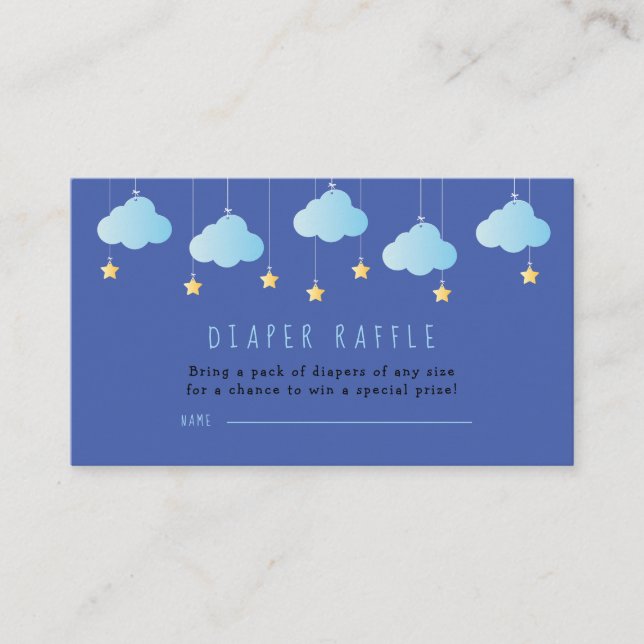 Carte D'accompagnement Billet Twinkle Twinkle Little Star Diaper Raffle (Devant)