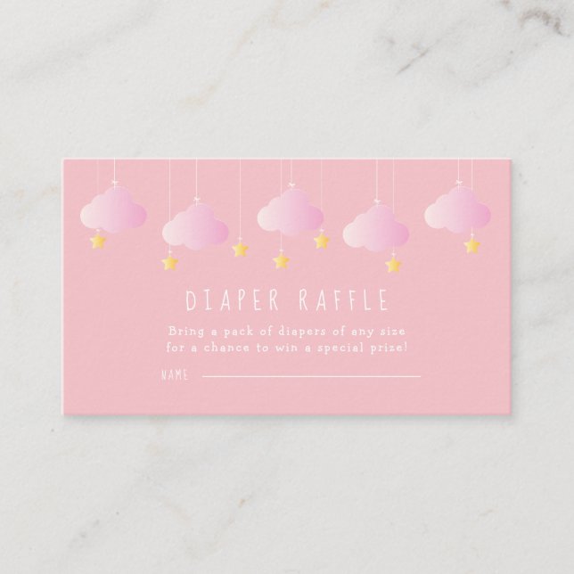 Carte D'accompagnement Billet Twinkle Twinkle Little Star Diaper Raffle (Devant)