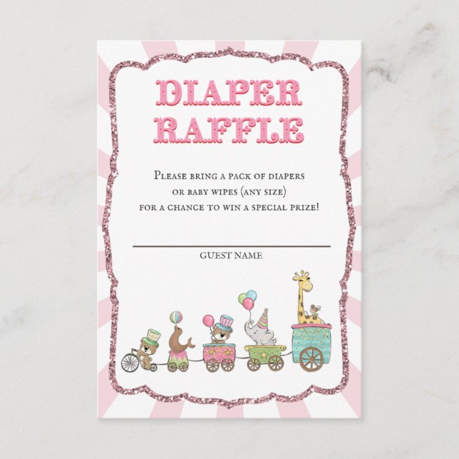 Carte D'accompagnement Billets Circus Diaper (Devant)