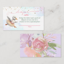 Billets de rousseur Baby shower fille Swan