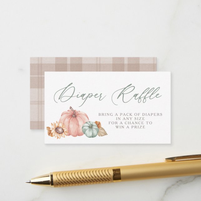 Carte D'accompagnement Billets de rousseur petit Citrouille (Devant/Arrière en situation)
