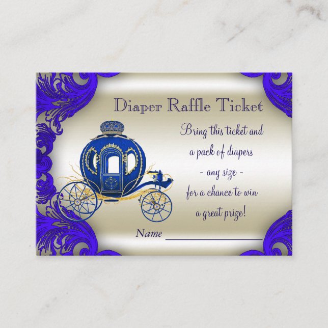 Carte D'accompagnement Billets de rousseur Royal Prince Diaper (Devant)