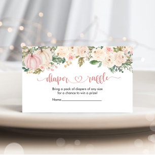 Carte D'accompagnement Billets de tombola de couches pour Baby Shower A L