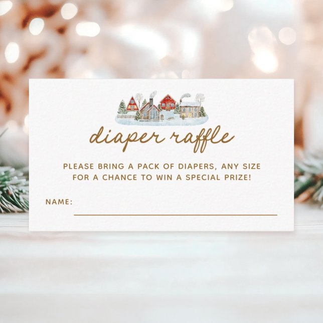 Carte D'accompagnement Billets de tombola de couches pour Baby Shower du  (Créateur téléchargé)
