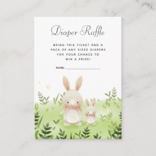 Carte D'accompagnement Billets de tombola de couches pour Baby Shower P