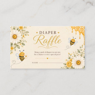 Carte D'accompagnement Billets de Tombola de Couches pour Bébé Sweet Hone