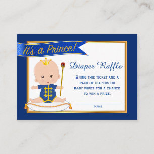 Carte D'accompagnement Billets Prince Diaper Raffle