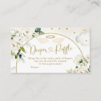 Blanc Floral Baby Heaven envoyé Déchets Raffle