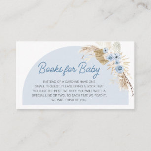 Carte D'accompagnement Bleu Boho Bearly Wait Baby showers Livres pour béb