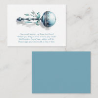 Blue Baby Rattle Boy Books for Baby Request Card