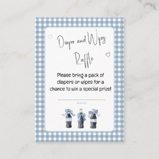 Carte D'accompagnement Blue Baby Soda Ready to POP Diaper or Wipes