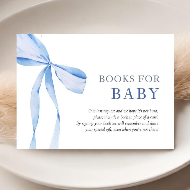 Carte D'accompagnement Blue Boy Boy Boy Baby showers Livres pour bébé (Créateur téléchargé)