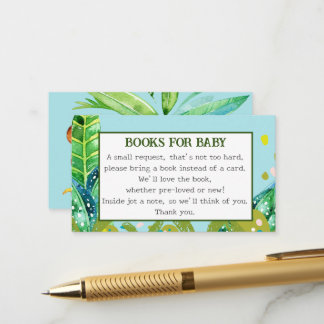 Carte D'accompagnement Blue Cute Monkey 2 Baby Books Demande