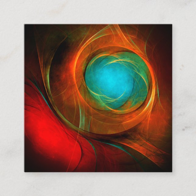 Carte D'accompagnement Blue Eye Moderne Abstrait Art Cool Motif #16 (Devant)