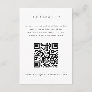 Carte D'accompagnement Blue Hydrangea Grand-millénaire Info Mariage