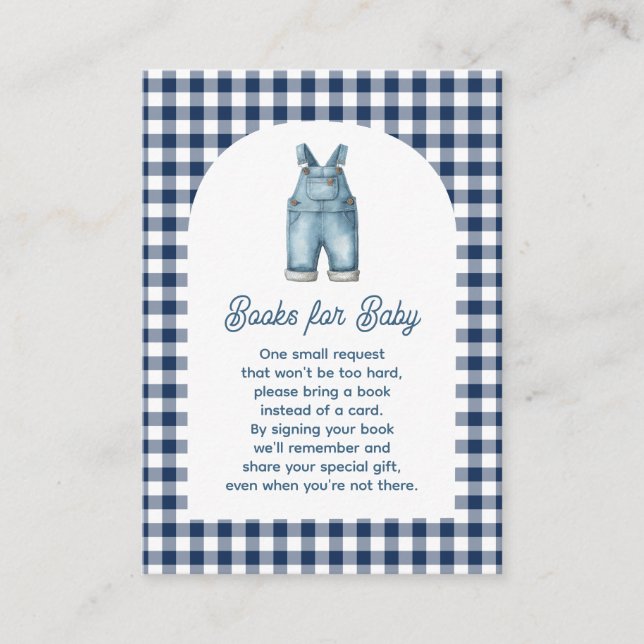 Carte D'accompagnement Blue Jean Apporte un livre (Devant)