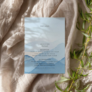 Carte D'accompagnement Blue Mountain Range Destination Mariage Détails