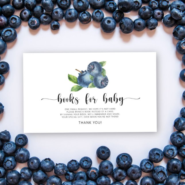 Carte D'accompagnement Blueberry - livres pour bébé billet (Créateur téléchargé)