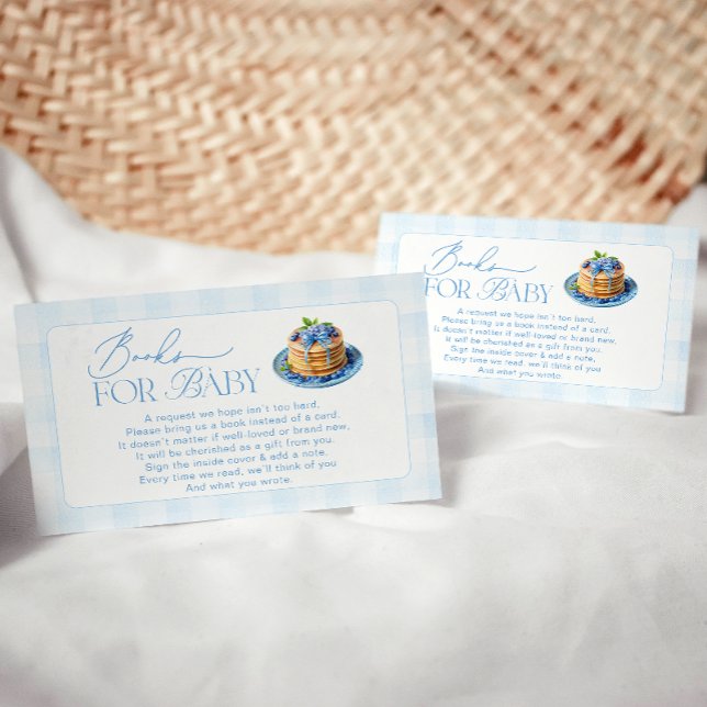 Carte D'accompagnement Blueberry Pancake Baby Brunch Livres Pour Bébé (Créateur téléchargé)